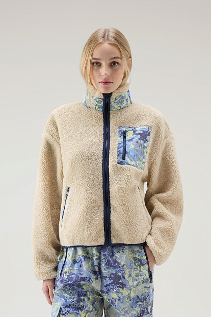 Толстовка На Молнии Woolrich Light Pile Trial Sweatshirt СВЕТЛО-БЕЖЕВЫЙ Толстовка На Молнии Woolrich Light Pile Trial Sweatshirt СВЕТЛО-БЕЖЕВЫЙ