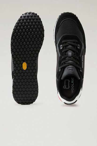 Кроссовки Woolrich Retro Sneakers in Suede ЧЕРНЫЙ Кроссовки Woolrich Retro Sneakers in Suede ЧЕРНЫЙ