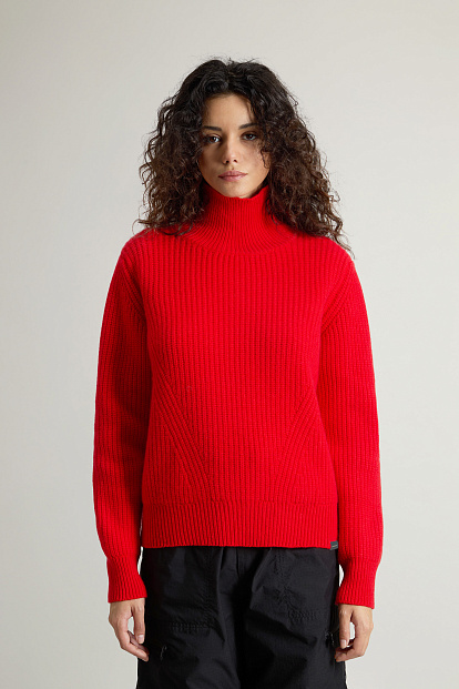 Джемпер Woolrich Canberra Turtleneck ВИШНЕВЫЙ Джемпер Woolrich Canberra Turtleneck ВИШНЕВЫЙ