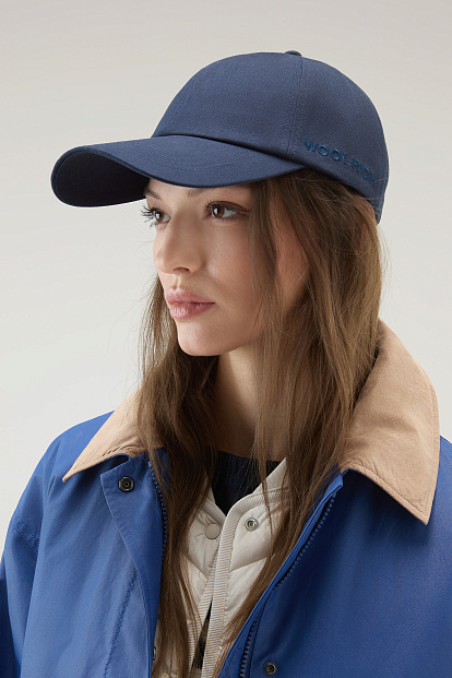 Кепка Woolrich Unisex Logo Baseball Cap СИНИЙ Кепка Woolrich Unisex Logo Baseball Cap СИНИЙ