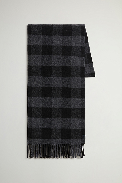 Щарф Woolrich Wool Buffalo Check Scarf УГОЛЬНЫЙ В КЛЕТКУ БАФФФЛО Щарф Woolrich Wool Buffalo Check Scarf УГОЛЬНЫЙ В КЛЕТКУ БАФФФЛО