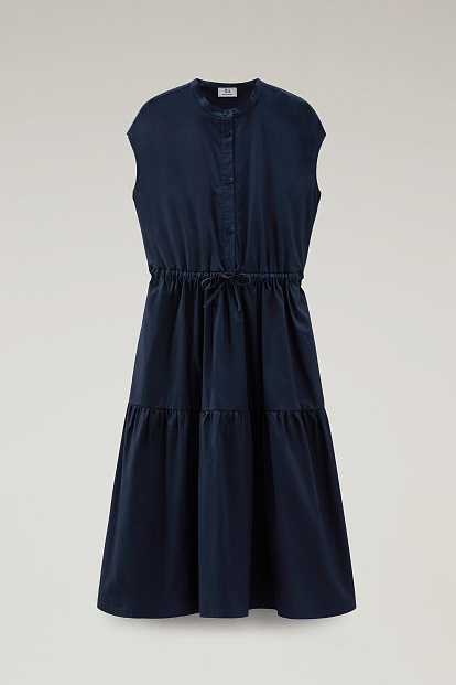 Платье Woolrich Poplin Long Dress СИНИЙ Платье Woolrich Poplin Long Dress СИНИЙ