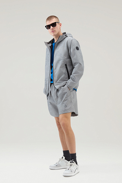 Куртка Woolrich Trail Printed Jacket СЕРЫЙ В ПРИНТ Куртка Woolrich Trail Printed Jacket СЕРЫЙ В ПРИНТ