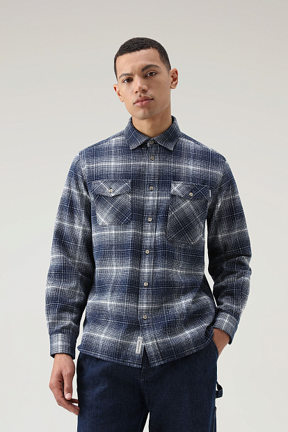 Рубашка Woolrich Cruiser Shirt СИНИЙ В КЛЕТКУ Рубашка Woolrich Cruiser Shirt СИНИЙ В КЛЕТКУ