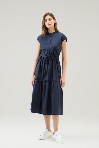 Платье Woolrich Poplin Long Dress СИНИЙ Платье Woolrich Poplin Long Dress СИНИЙ