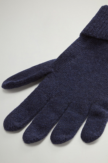 Перчатки Woolrich Knitted Gloves СИНИЙ Перчатки Woolrich Knitted Gloves СИНИЙ