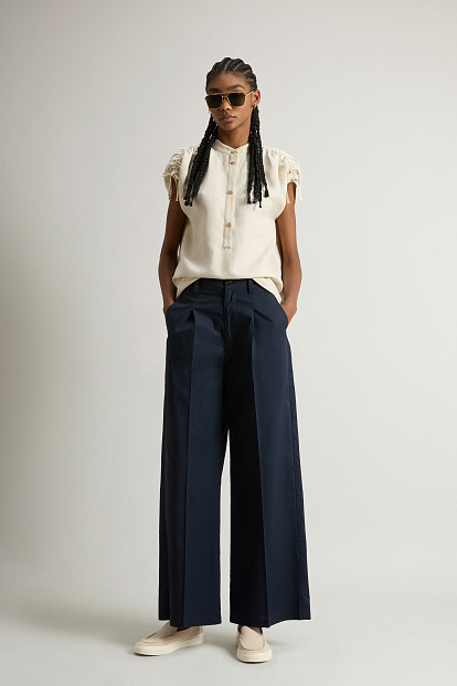 Брюки WIDE LEG CHINO СИНИЙ Брюки WIDE LEG CHINO СИНИЙ