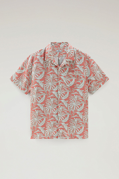 Рубашка Woolrich Tropical Print Bowling Shirt ТРОПИЧЕСКИЙ КОРАЛЛОВЫЙ Рубашка Woolrich Tropical Print Bowling Shirt ТРОПИЧЕСКИЙ КОРАЛЛОВЫЙ