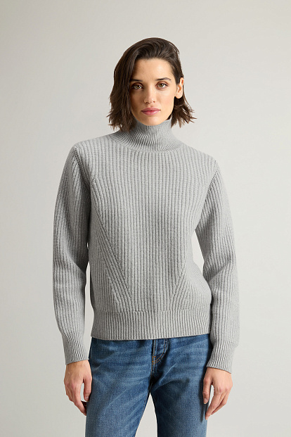 Джемпер Woolrich Canberra Turtleneck СЕРЫЙ МЕЛАНЖ Джемпер Woolrich Canberra Turtleneck СЕРЫЙ МЕЛАНЖ