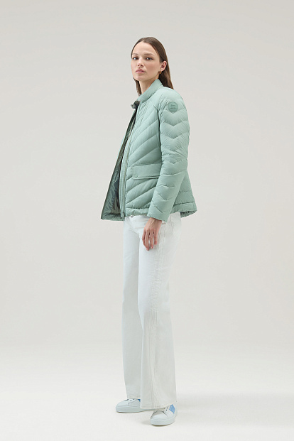 Куртка Woolrich Chevron Quilted Short Jacket СВЕТЛО-ЗЕЛЕНЫЙ Куртка Woolrich Chevron Quilted Short Jacket СВЕТЛО-ЗЕЛЕНЫЙ