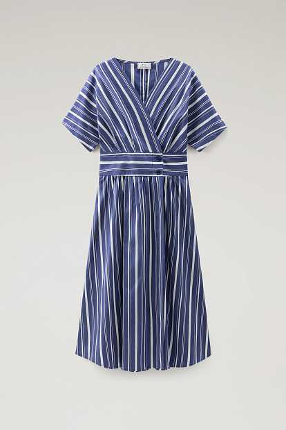 Платье Woolrich Striped Poplin Long Dress морская полоска Платье Woolrich Striped Poplin Long Dress морская полоска