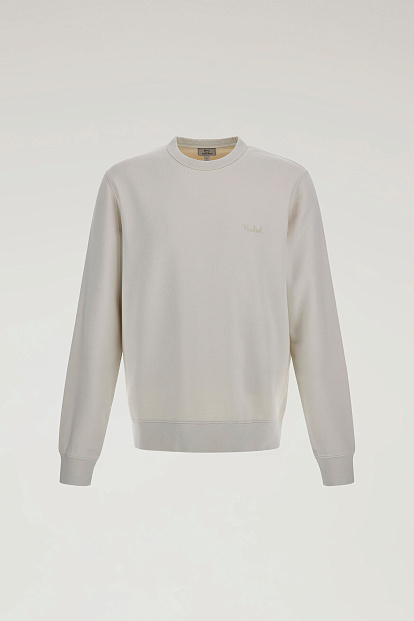 Толстовка Woolrich Logo Script Crewneck СЛОНОВАЯ КОСТЬ Толстовка Woolrich Logo Script Crewneck СЛОНОВАЯ КОСТЬ