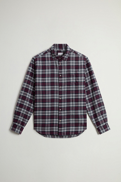 Рубашка Woolrich Light Flannel Shirt СЕРАЯ КЛЕТКА Рубашка Woolrich Light Flannel Shirt СЕРАЯ КЛЕТКА