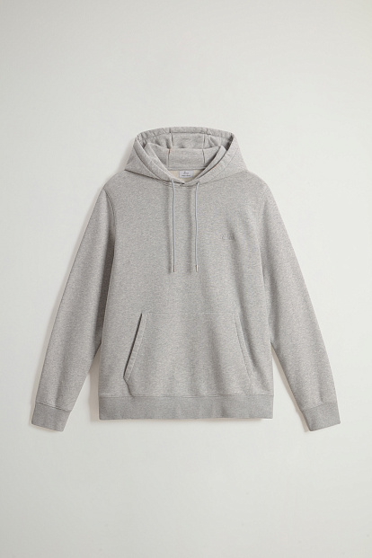 Толстовка Woolrich Logo Script Hoodie СВЕТЛО-СЕРЫЙ МЕЛАНЖ Толстовка Woolrich Logo Script Hoodie СВЕТЛО-СЕРЫЙ МЕЛАНЖ