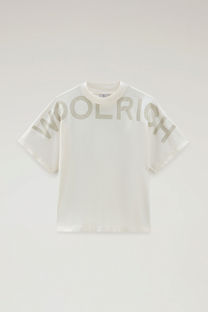 Футболка Woolrich Trail Logo T-Shirt БЕЛЫЙ Футболка Woolrich Trail Logo T-Shirt БЕЛЫЙ