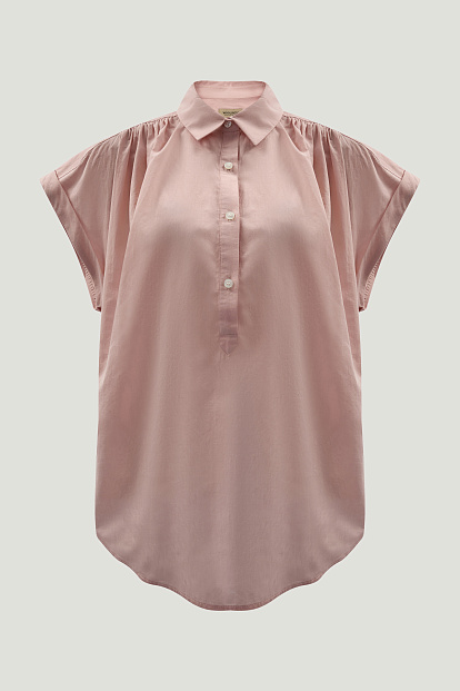 Блузка SOFT COTTON ПУДРОВЫЙ Блузка SOFT COTTON ПУДРОВЫЙ