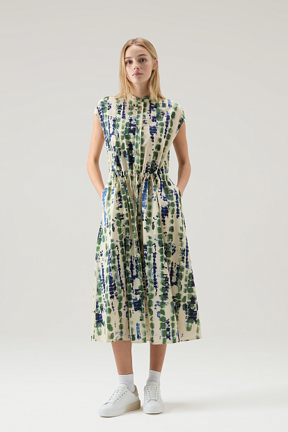 Платье Woolrich Printed Poplin Dress СВЕТЛО-БЕЖЕВЫЙ Платье Woolrich Printed Poplin Dress СВЕТЛО-БЕЖЕВЫЙ