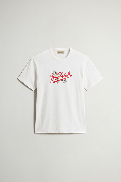 ФУТБОЛКА WOOLRICH SHEEP GRAPHIC T-SHIRT АРКТИЧЕСКИЙ БЕЛЫЙ ФУТБОЛКА WOOLRICH SHEEP GRAPHIC T-SHIRT АРКТИЧЕСКИЙ БЕЛЫЙ