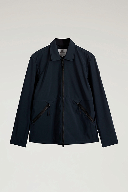 Куртка-рубашка Woolrich Soft Shell Overshirt СИНИЙ Куртка-рубашка Woolrich Soft Shell Overshirt СИНИЙ