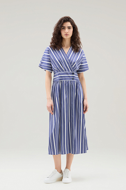 Платье Woolrich Striped Poplin Long Dress морская полоска Платье Woolrich Striped Poplin Long Dress морская полоска