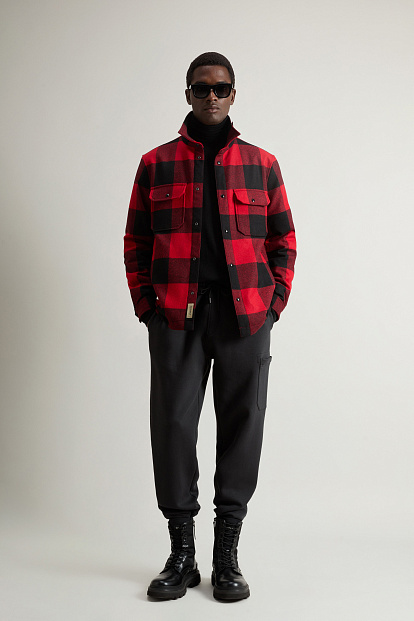 Куртка-Рубашка Woolrich Alaskan Wool Check Overshirt КРАСНАЯ КЛЕТКА БАФФАЛО Куртка-Рубашка Woolrich Alaskan Wool Check Overshirt КРАСНАЯ КЛЕТКА БАФФАЛО