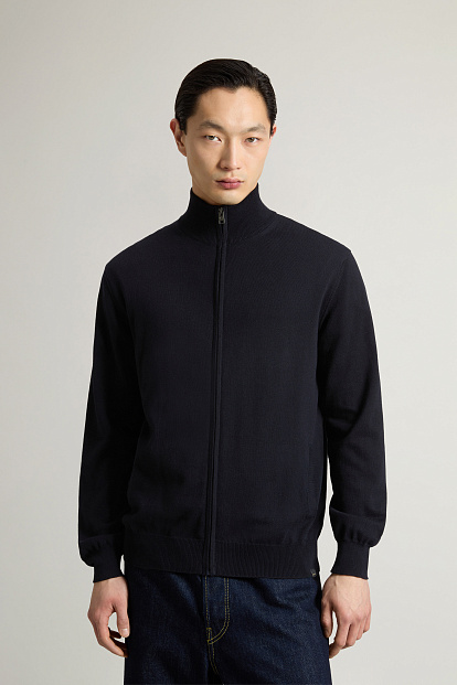 Кардиган FULL-ZIP COTTON СИНИЙ Кардиган FULL-ZIP COTTON СИНИЙ