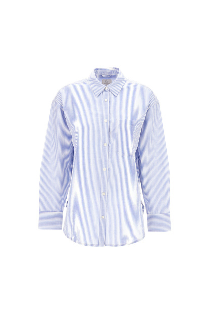 Рубашка Woolrich End On End Shirt ГОЛУБОЙ В ПОЛОСКУ Рубашка Woolrich End On End Shirt ГОЛУБОЙ В ПОЛОСКУ
