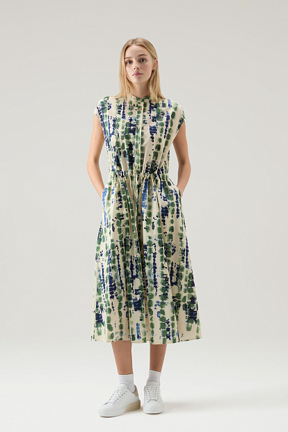 Платье Woolrich Printed Poplin Dress СВЕТЛО-БЕЖЕВЫЙ Платье Woolrich Printed Poplin Dress СВЕТЛО-БЕЖЕВЫЙ