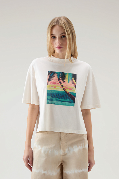 Футболка Woolrich Graphic T-Shirt БЕЛЫЙ Футболка Woolrich Graphic T-Shirt БЕЛЫЙ