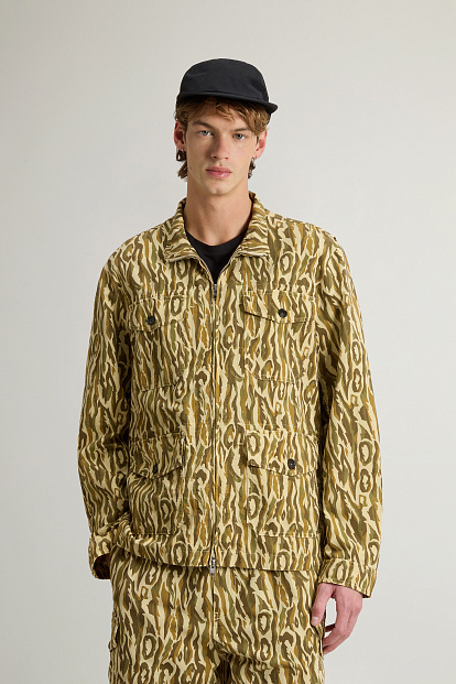 Куртка-рубашка CAMO COTTON LINEN БЕЖЕВЫЙ КАМУФЛЯЖ Куртка-рубашка CAMO COTTON LINEN БЕЖЕВЫЙ КАМУФЛЯЖ