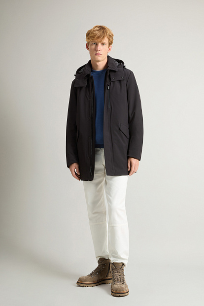 Куртка Woolrich Barrow Mac Soft Shell Coat ЧЕРНЫЙ Куртка Woolrich Barrow Mac Soft Shell Coat ЧЕРНЫЙ