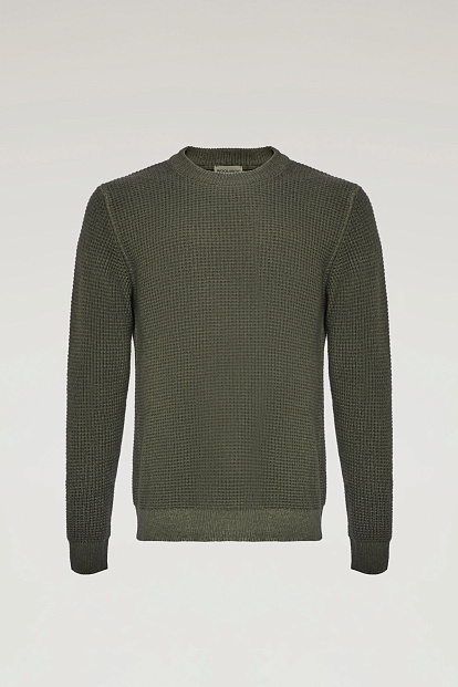 ДЖЕМПЕР WOOLRICH GARMENT-DYED WAFFLE CREWNECK НЕФРИТОВЫЙ ДЖЕМПЕР WOOLRICH GARMENT-DYED WAFFLE CREWNECK НЕФРИТОВЫЙ
