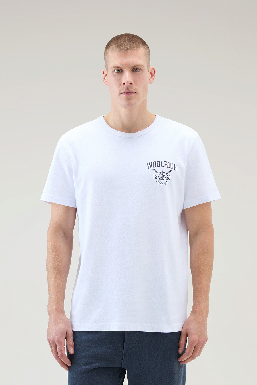 Футболка Woolrich Navy Logo T-Shirt