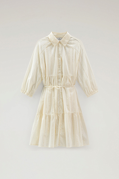 Платье Woolrich Broderie Anglaise Over Dress СЛИВОЧНЫЙ Платье Woolrich Broderie Anglaise Over Dress СЛИВОЧНЫЙ