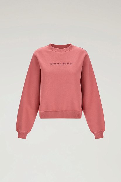 Толстовка Woolrich Woolrich Logo Sweatshirt РОЗОВЫЙ Толстовка Woolrich Woolrich Logo Sweatshirt РОЗОВЫЙ