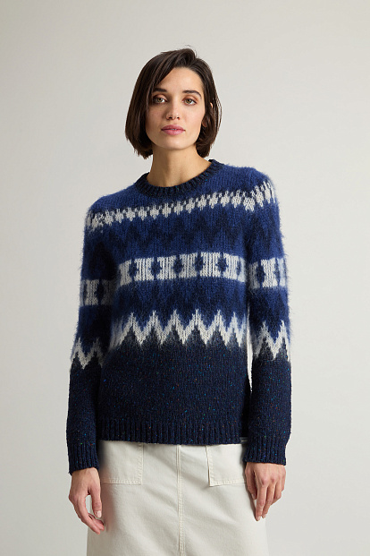 ДЖЕМПЕР WOOLRICH AZTEC SWEATER СРЕДИЗЕМНОМОРСКИЙ СИНИЙ ДЖЕМПЕР WOOLRICH AZTEC SWEATER СРЕДИЗЕМНОМОРСКИЙ СИНИЙ