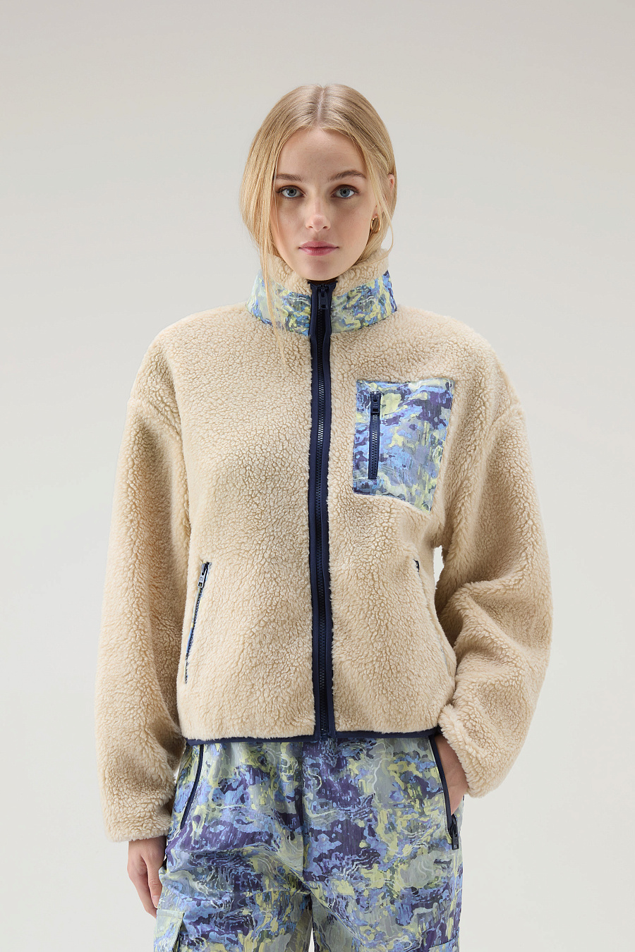 Толстовка На Молнии Woolrich Light Pile Trial Sweatshirt