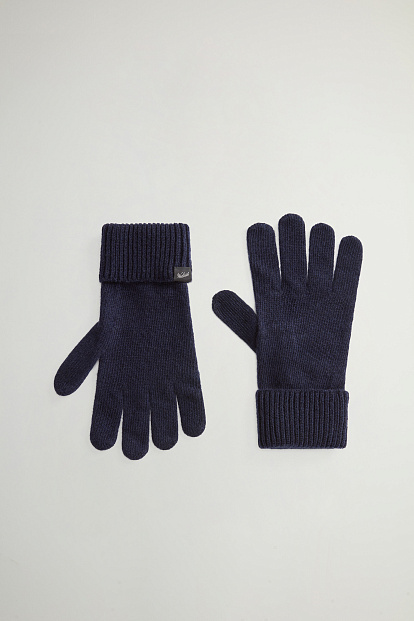 Перчатки Woolrich Knitted Gloves СИНИЙ Перчатки Woolrich Knitted Gloves СИНИЙ