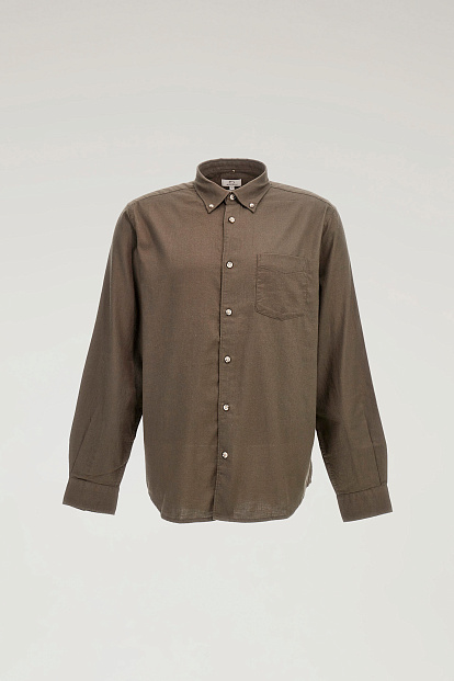 Рубашка Woolrich Light Flannel Shirt ТЕМНО-ЗЕЛЕНЫЙ Рубашка Woolrich Light Flannel Shirt ТЕМНО-ЗЕЛЕНЫЙ
