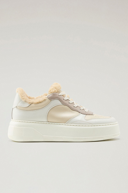 Кеды Woolrich Chunky Tennis Sneakers МОЛОЧНЫЙ Кеды Woolrich Chunky Tennis Sneakers МОЛОЧНЫЙ