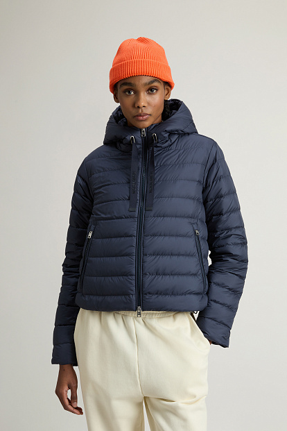 Куртка QUILTED HOODED СИНИЙ Куртка QUILTED HOODED СИНИЙ