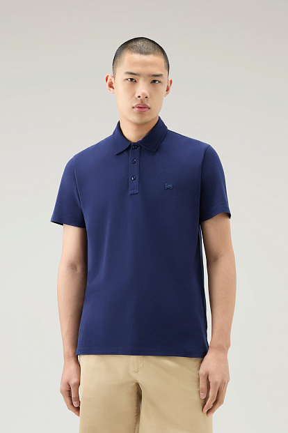 Поло Woolrich Ice Cotton Polo МОРСКОЙ СИНИЙ Поло Woolrich Ice Cotton Polo МОРСКОЙ СИНИЙ