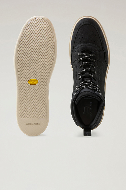 Ботинки Woolrich Mid Classic Tennis Sneakers ЧЕРНЫЙ Ботинки Woolrich Mid Classic Tennis Sneakers ЧЕРНЫЙ