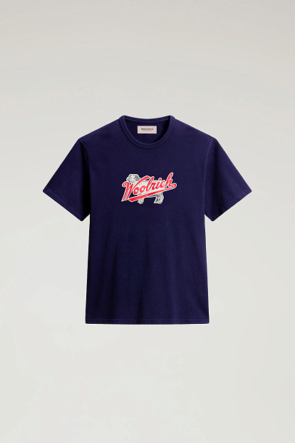 Футболка Woolrich Sheep Graphic T-Shirt СИНИЙ Футболка Woolrich Sheep Graphic T-Shirt СИНИЙ
