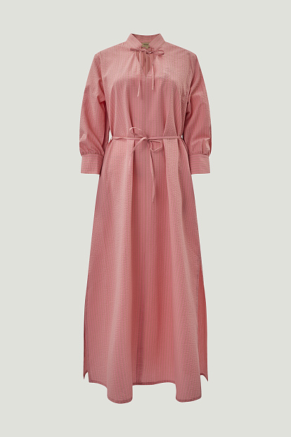 Платье BLOUSON MAXI DRESS РОЗОВЫЙ В ПОЛОСКУ Платье BLOUSON MAXI DRESS РОЗОВЫЙ В ПОЛОСКУ