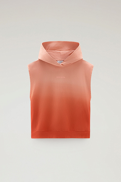 Толстовка Woolrich Dip Dye Sleeveless Hoodie КОРАЛЛОВЫЙ Толстовка Woolrich Dip Dye Sleeveless Hoodie КОРАЛЛОВЫЙ