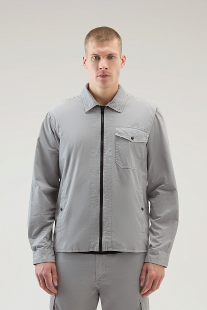 Куртка-рубашка Woolrich Gabardine Overshirt СЕРЫЙ Куртка-рубашка Woolrich Gabardine Overshirt СЕРЫЙ