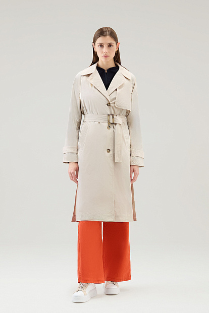 Тренч Woolrich Summer Trench СВЕТЛО-БЕЖЕВЫЙ Тренч Woolrich Summer Trench СВЕТЛО-БЕЖЕВЫЙ