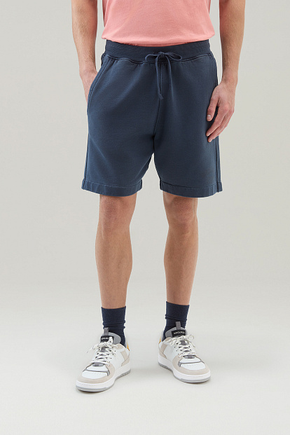 Шорты Woolrich Garment Dyed Logo Shorts СИНИЙ Шорты Woolrich Garment Dyed Logo Shorts СИНИЙ