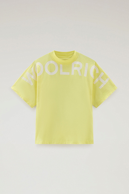 Футболка Woolrich Trail Logo T-Shirt ЛИМОННЫЙ Футболка Woolrich Trail Logo T-Shirt ЛИМОННЫЙ